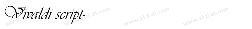 Vivaldi script字体转换